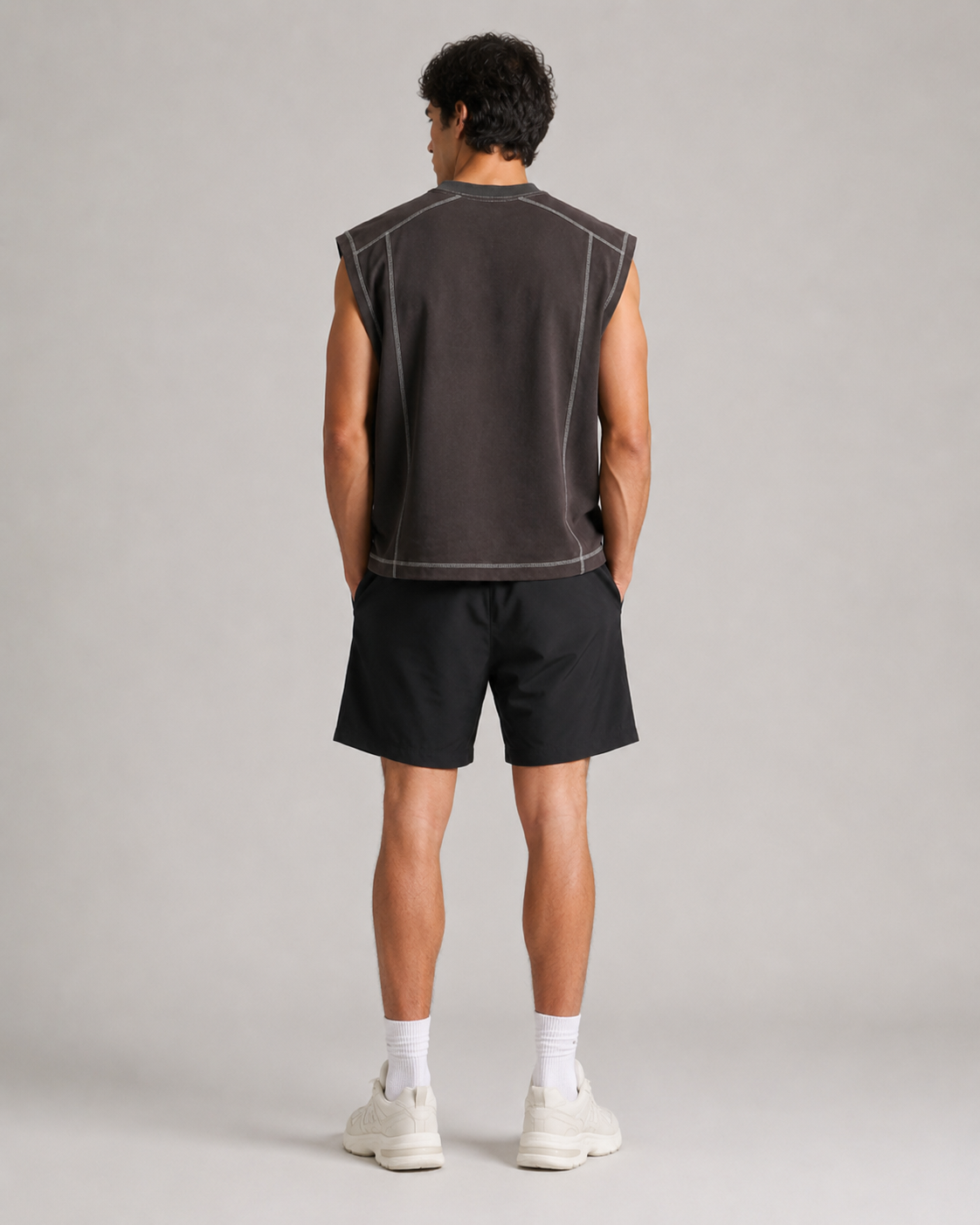 Tank top with seams