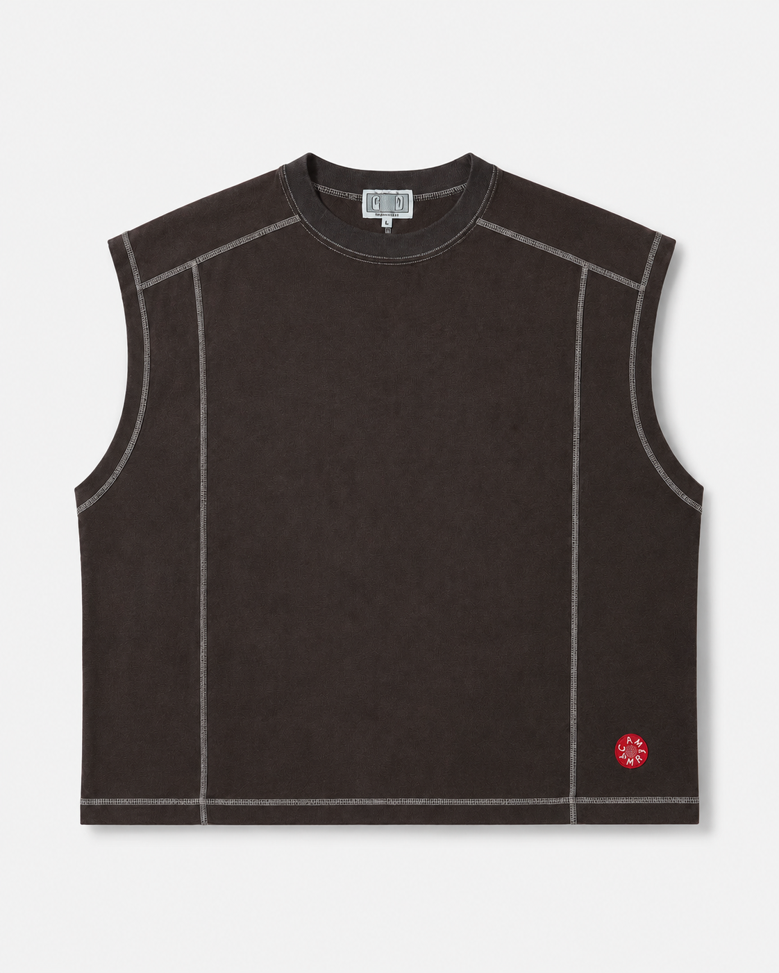 Tank top with seams